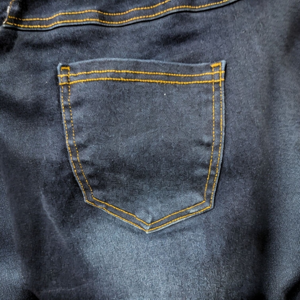 Women's Pull on Stretch Jeans Size L - Picture 5 of 7
